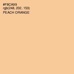 #F8CA99 - Peach Orange Color Image